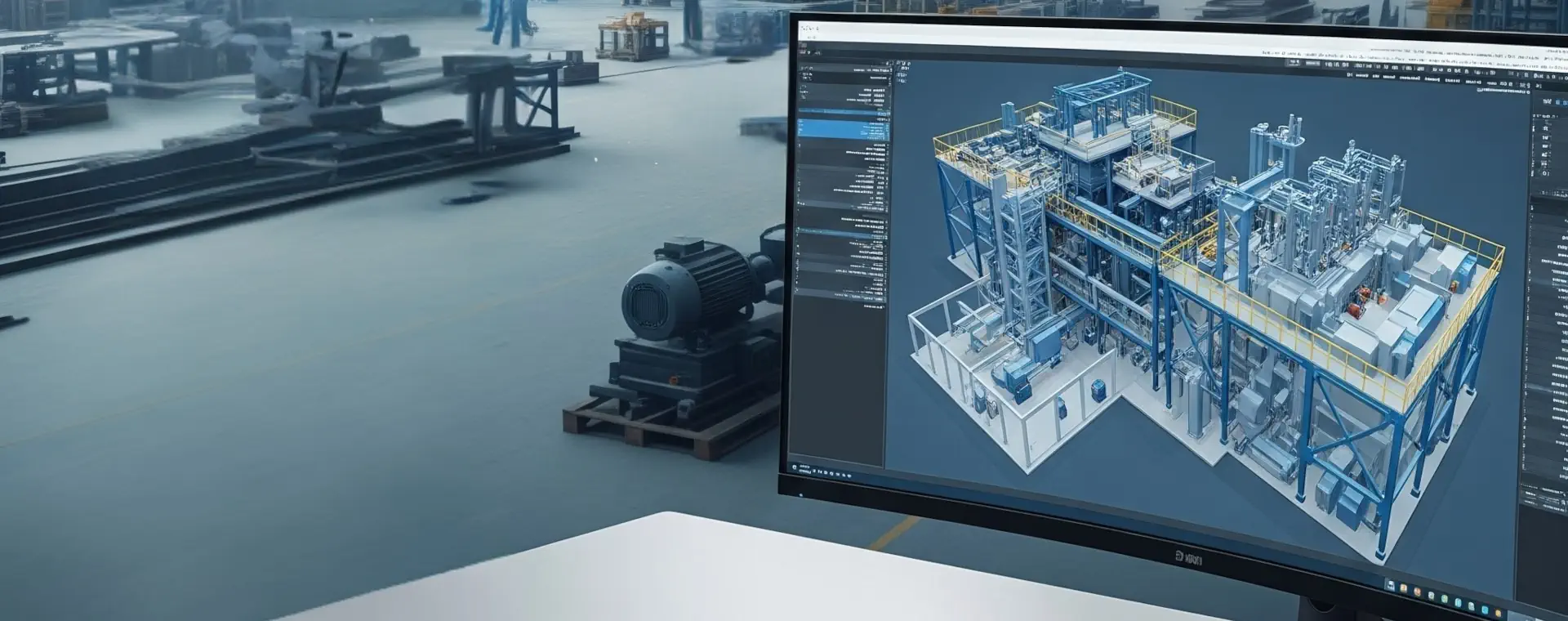 Facharbeiter am Computer